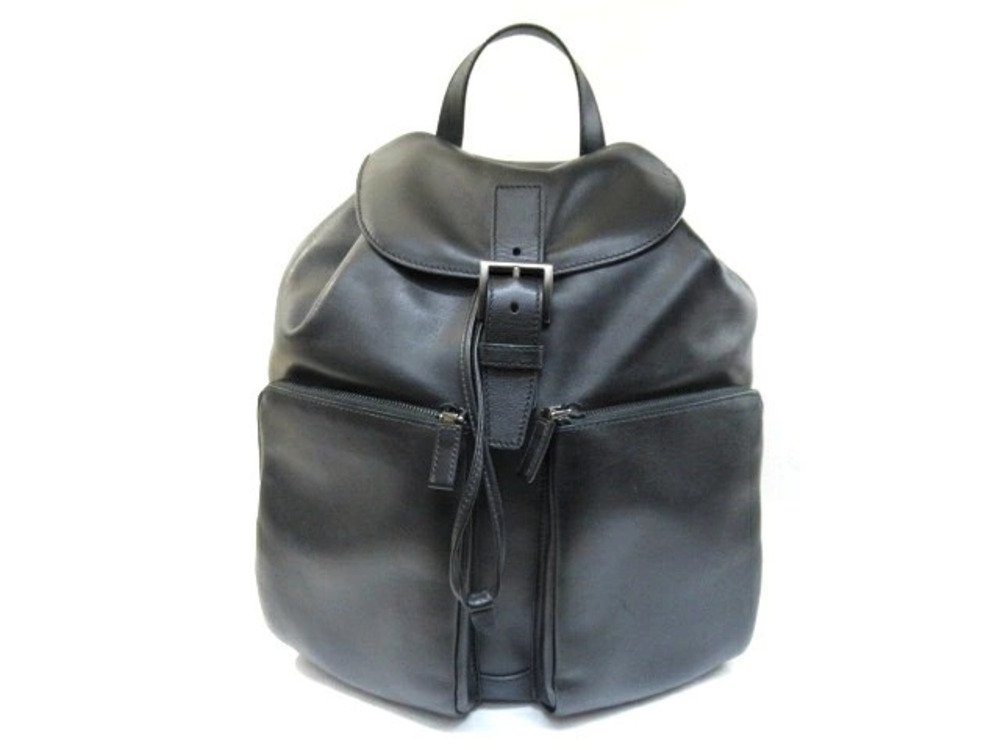 Prada Bag Backpack Calfskin Black